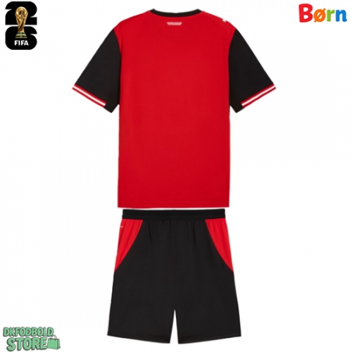 Østrig Replika Babytøj Hjemmebanesæt Børn VM 2026 Kortærmet (+ Korte bukser)